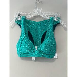 NWT Cupshe Bikini Green Mini Hearts Size Small